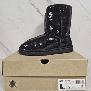 UGG Australia Classic Short Sequin Boots - 9 With Box
